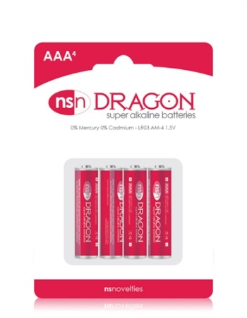 Dragon - Alkaline Batteries - AAA - 4 Pack