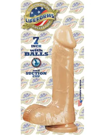 Lifeforms With Balls and Suction Cup 7 Inch - White