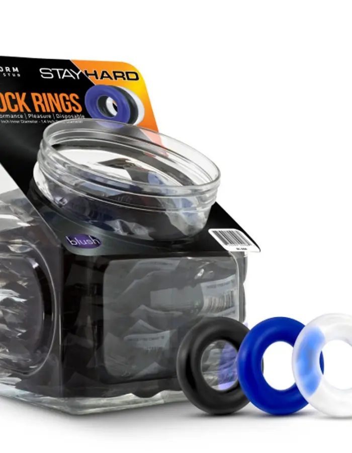 Donut Rings - Assorted Colors - 50 Pieces Display