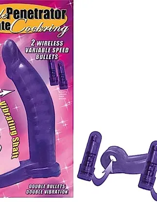 Double Penetrator Ultimate Cockring-Purple