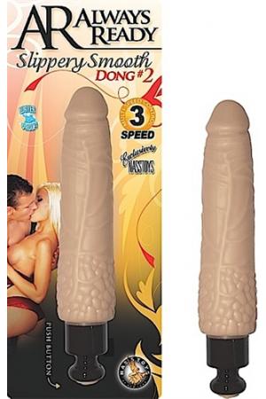 Always Ready Slippery Smooth Dong #2-Flesh