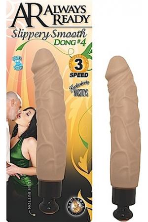 Always Ready Slippery Smooth Dong #4  - Flesh