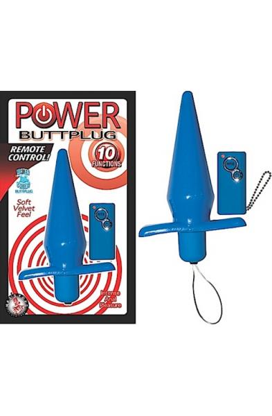 Power Buttplug Remote Control - Blue