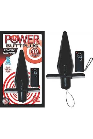 Power Buttplug Remote Control - Black