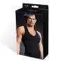 Performance Microfiber Pinstripe v-Neck Tank -  Black - Large - Extra Large