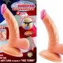 All American Mini Whoppers 4-Inch Curved Dong With Balls - Flesh