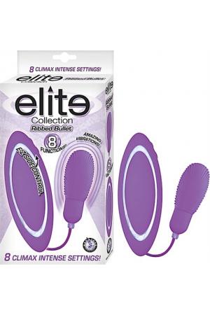 Elite Collection Ribbed Bullet-Purple