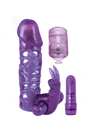 Clit Tickler Penis Extender - Purple