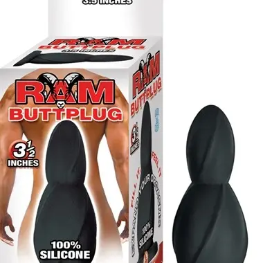 Ram Butt Plug 3.5-Inches - Black