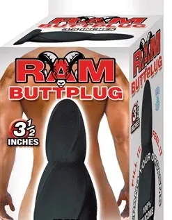 Ram Butt Plug 3.5-Inches - Black