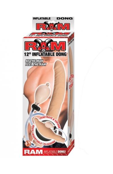 Ram 12-Inch Inflatable Dong - Flesh