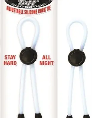 Mack Tuff Adjustable Silicone Cock Tie-Clear