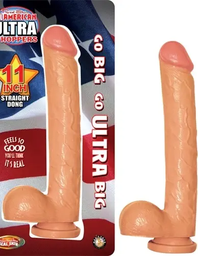 All American Ultra Whoppers 11-Inch Straight Dong - Flesh