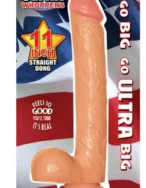 All American Ultra Whoppers 11-Inch Straight Dong - Flesh