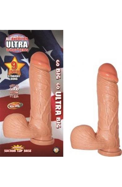 All American Ultra Whoppers - 9 in Straight Dong -Flesh