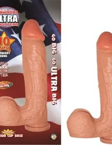All American Ultra Whoppers - 10 in Straight Dong -Flesh