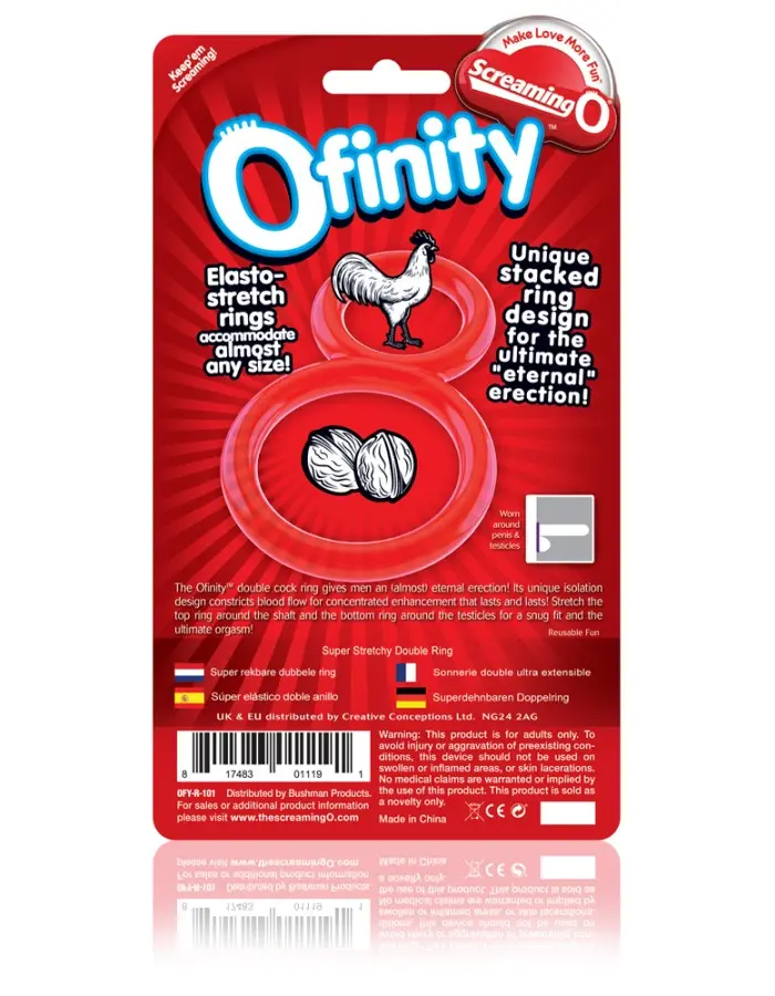 Ofinity Double Ring - Red