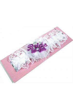 Bride-to-Be Flashing Garter - White