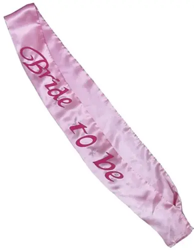 Bride-to-Be Flashing Sash - Pink