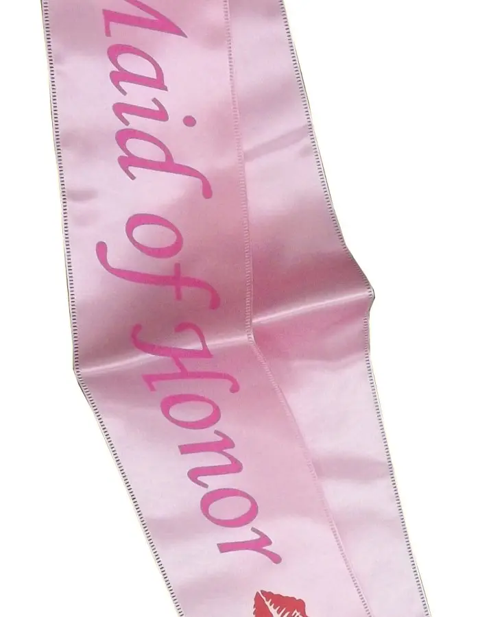 Maid of Honor Sash With Stone