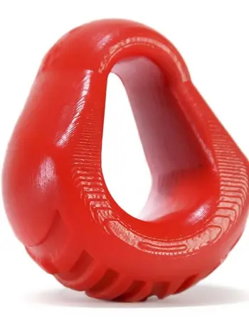 Hung Padded Cockring Oxballs - Red