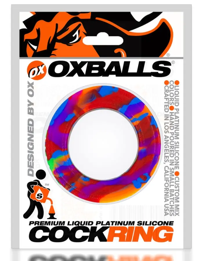 Pig-Ring Comfort Cockring - Rainbow
