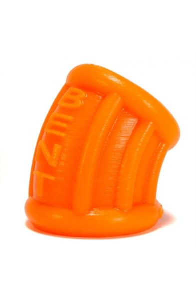 Bent 1 Ball Stretcher Curved Silicone  - Small - Orange