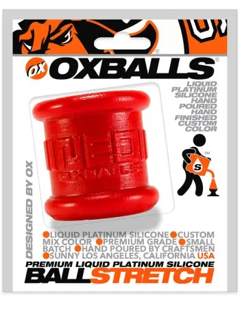 Neo 2 Inch Tall Ball Stretcher Squishy Silicone - Red