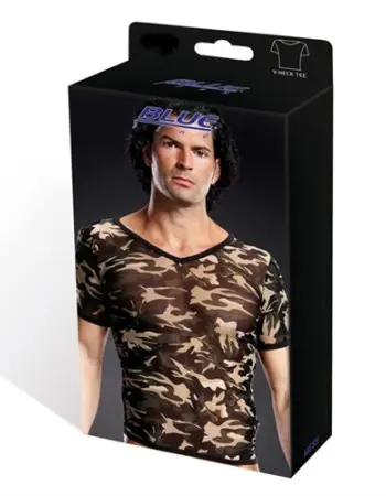 Pro-Mesh v-Neck Tee - Camo Large-Extra Large