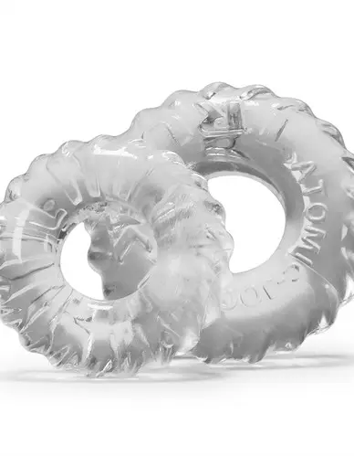 Truckt 2 Piece Cockring Set Atomic Jock - Clear