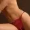 Love in Hiding - Crotchless G String Panty with Pearls