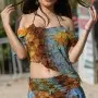 Savage Ragged Tee and Flutter Flip Skirt
