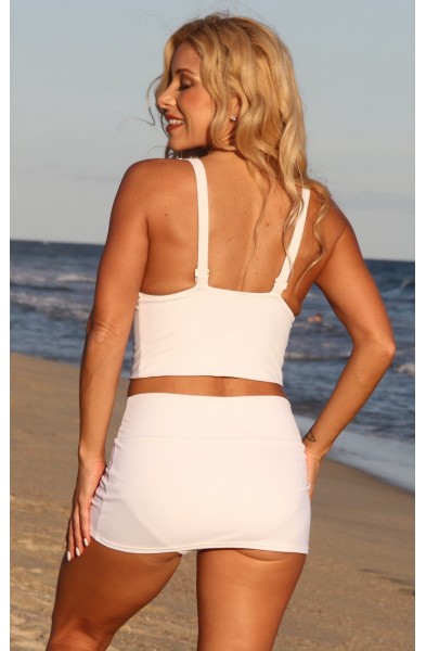 Islander Banded Skirted Tankini