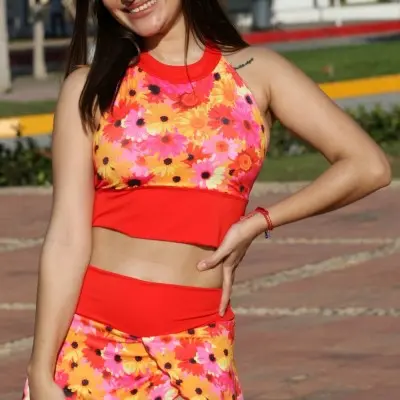 Beach Club Skirted Swimsuit