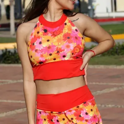 Beach Club Skirted Swimsuit