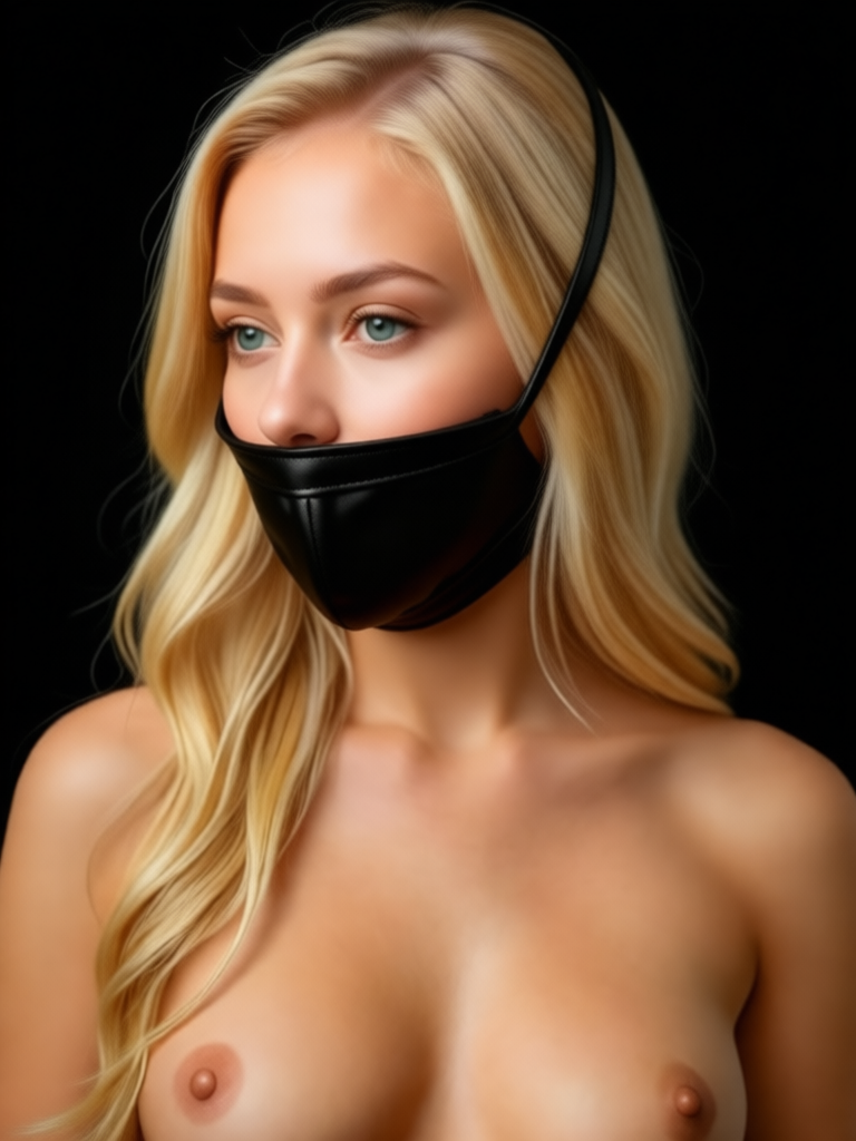 Luxury Leather Muzzle for BDSM Play