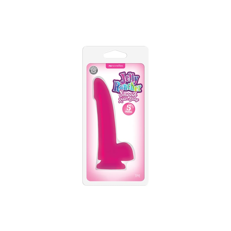 Jelly Rancher Smooth Rider Dong - 5 Inches - Pink
