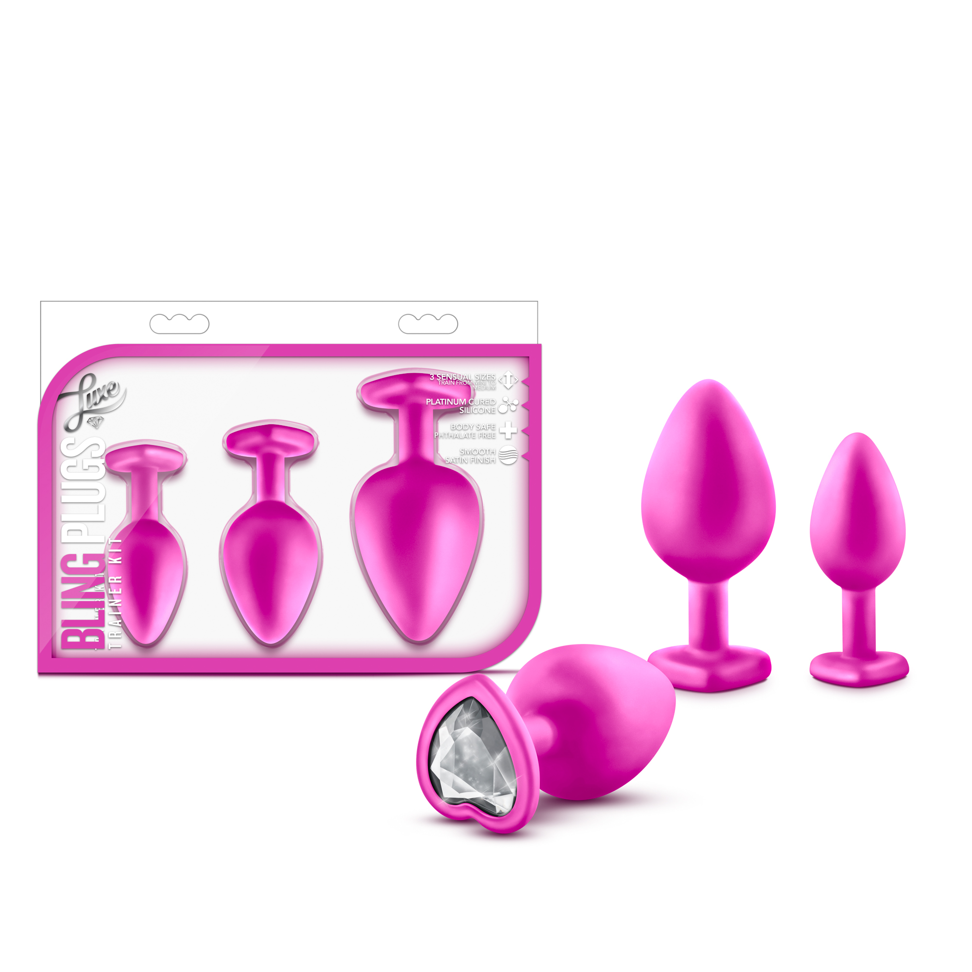 Bling Plugs Training Kit - Pink Gems