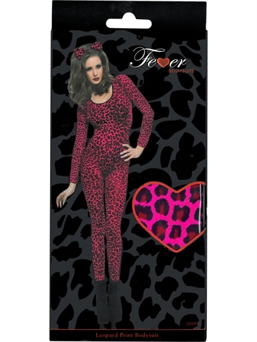 Leopard Print Pink Bodysuit